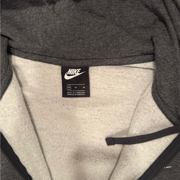 Nike Mens Charcoal Zip Up Sweater - Picture 11 of 12